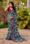 Innayat By Lt 60grm Chiffon Printed Saree Exporters In India